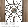 Hastings Home Hastings Home 50-Inch Decorative Metal and Wood Door Panel 275556SOV